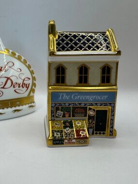 Royal Crown Derby The Greengrocer's Shop bone china paperweight